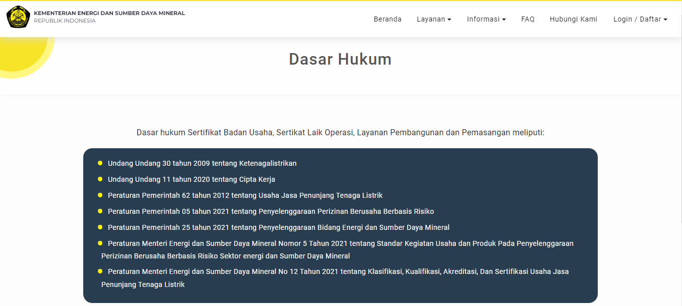 Dasar Hukum